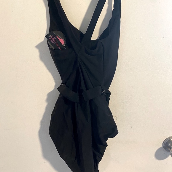 NWT Black Belted Bathing Suit - Picture 5 of 5
